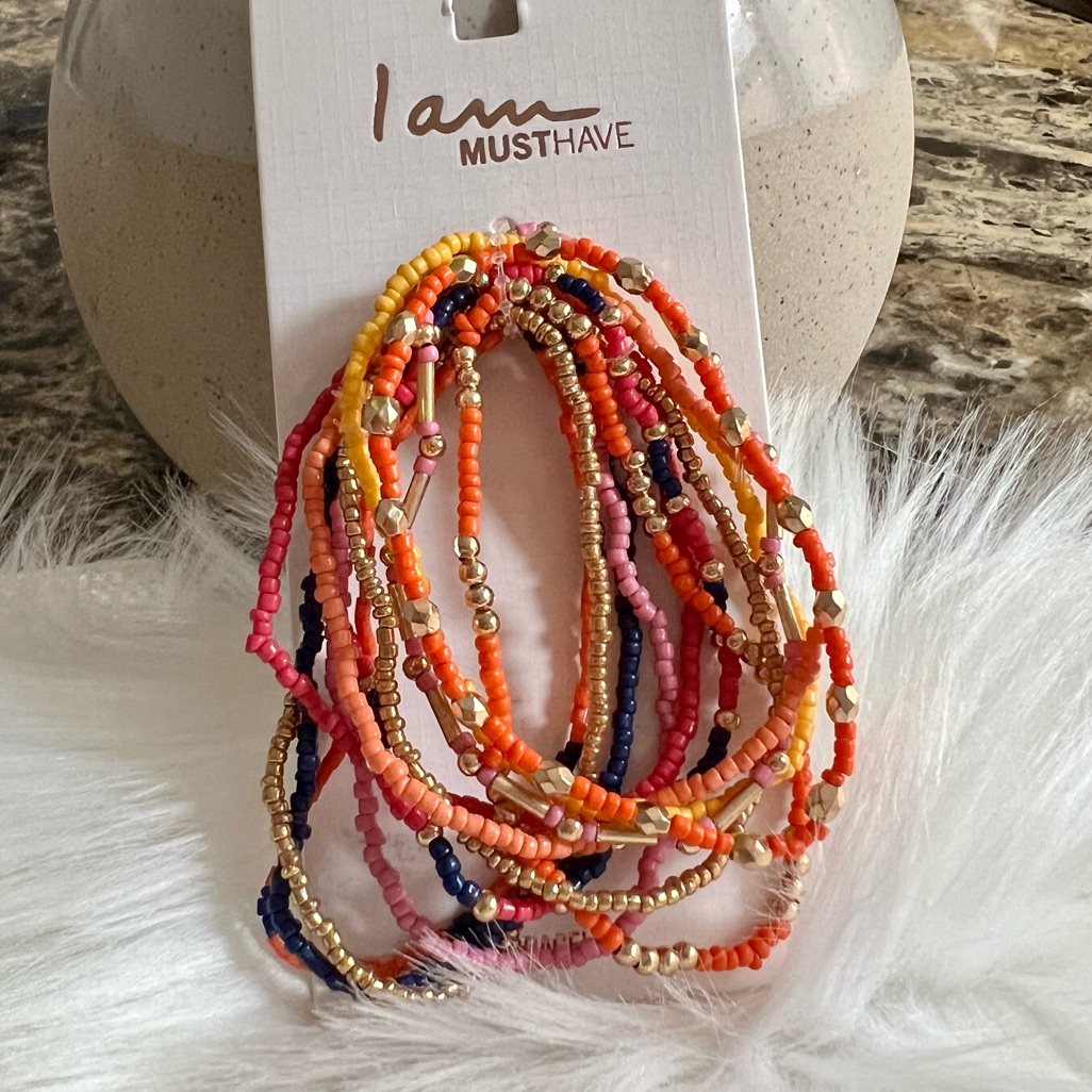 I Am Bohemian Beaded Colorful Stackable Bracelets
